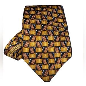 ERMENEGILDO ZEGNA TIE MADE IN ITALY 100% SILK MEN'S TIE  XL 62 LONG